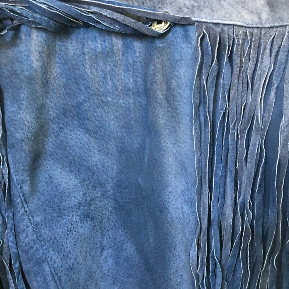 Vintage 80's Very Trendy Coloured Suede Southwestern Cropped Jacket - Picture 6 of 10